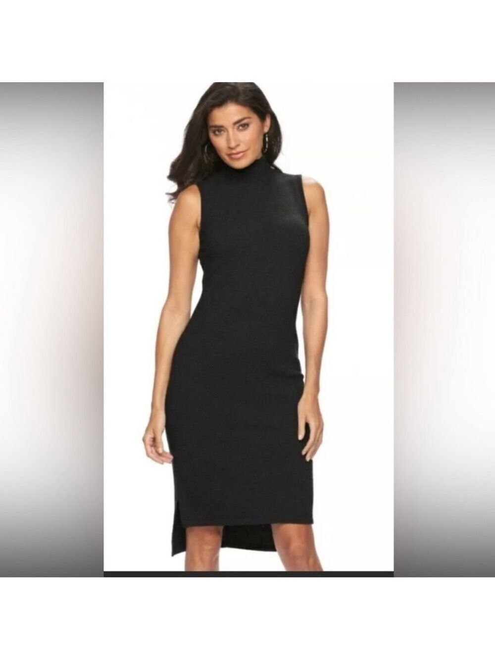 APT.9 black mock neck dress - Picture 1 of 5